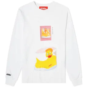 032c Long Sleeve Duck Print TeeWhite