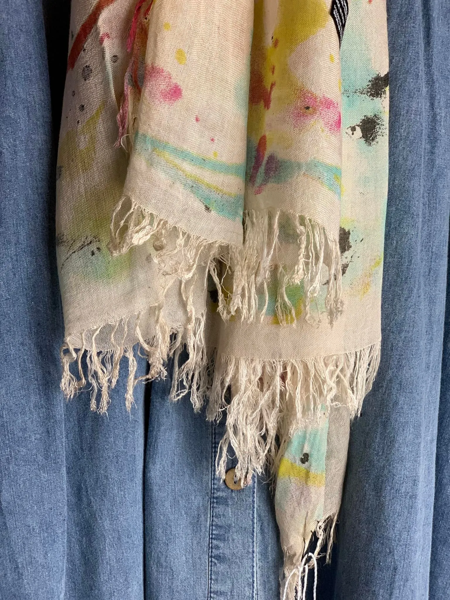 0602 Splatter Paint Scarf