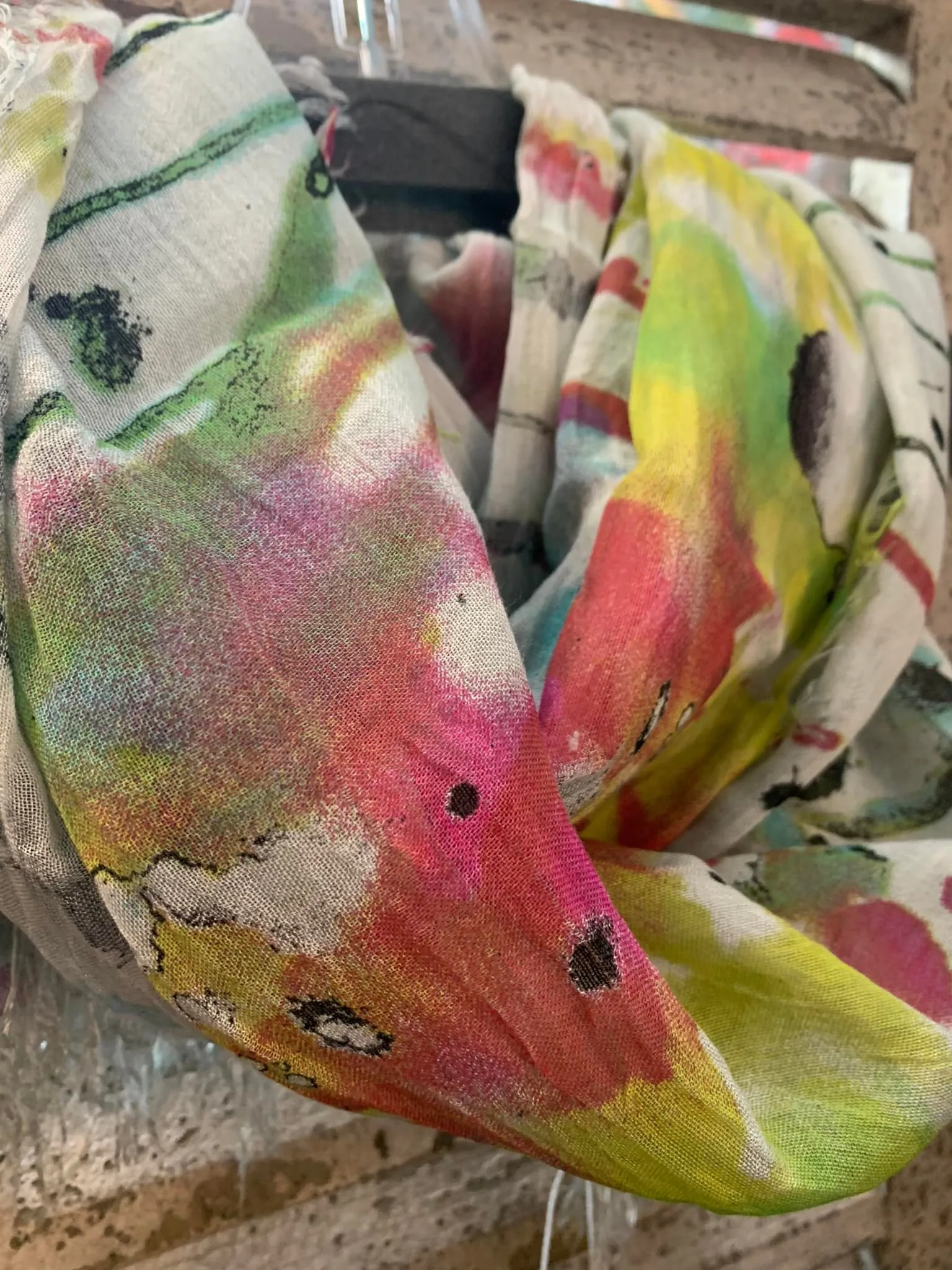 0602 Splatter Paint Scarf