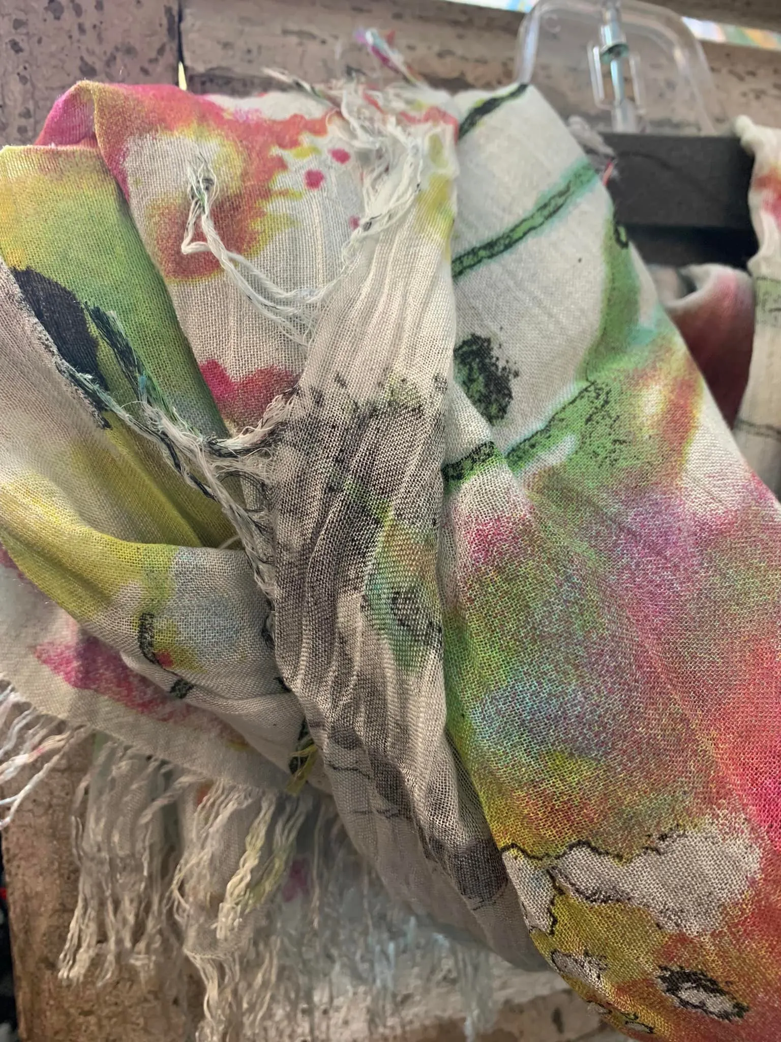 0602 Splatter Paint Scarf