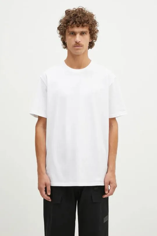 1017 ALYX 9SM cotton t-shirt Regular Fit Crewneck Tee men’s white color with an application AAMTS0484FA01