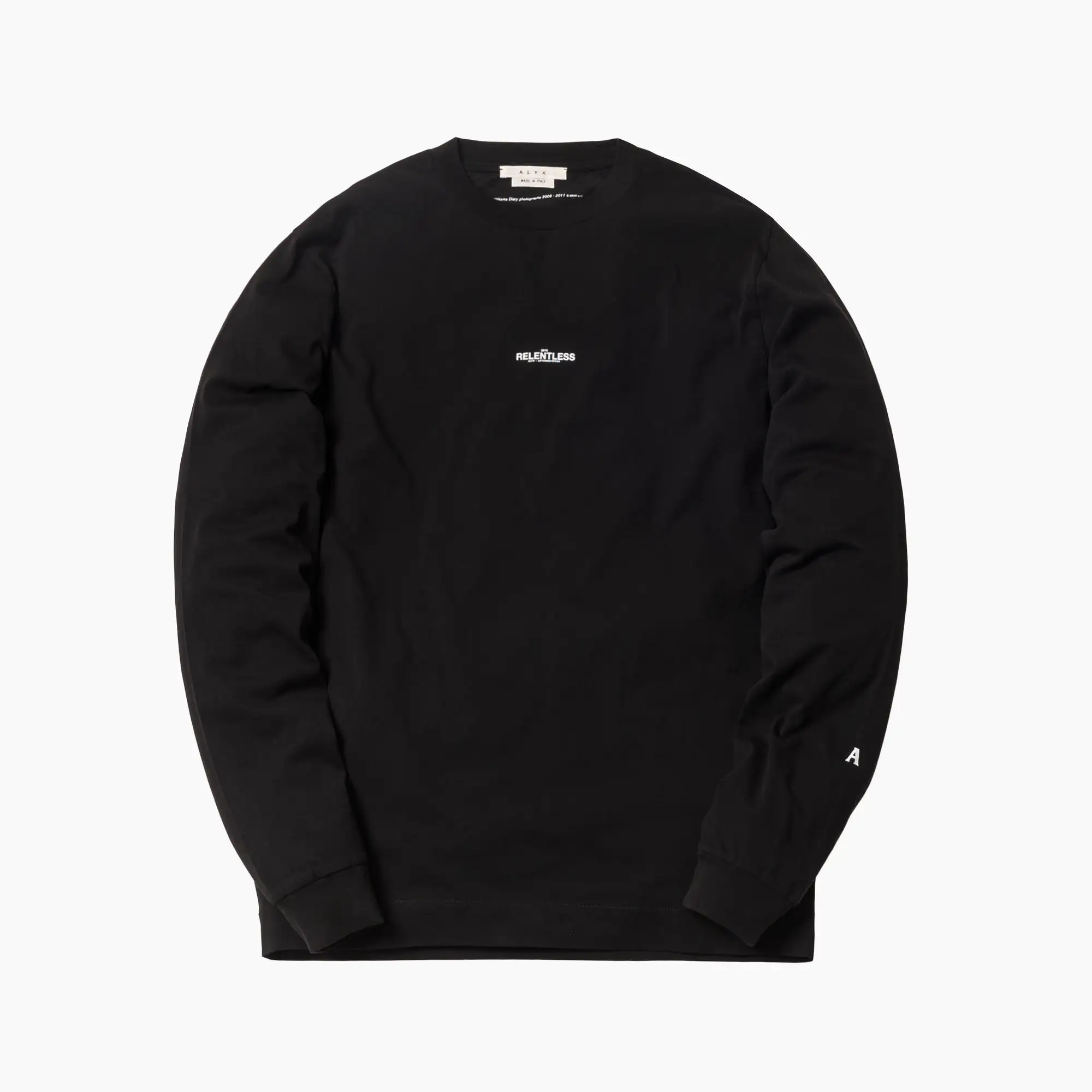 1017 ALYX 9SM Flag In Thorn L/S Tee - Black