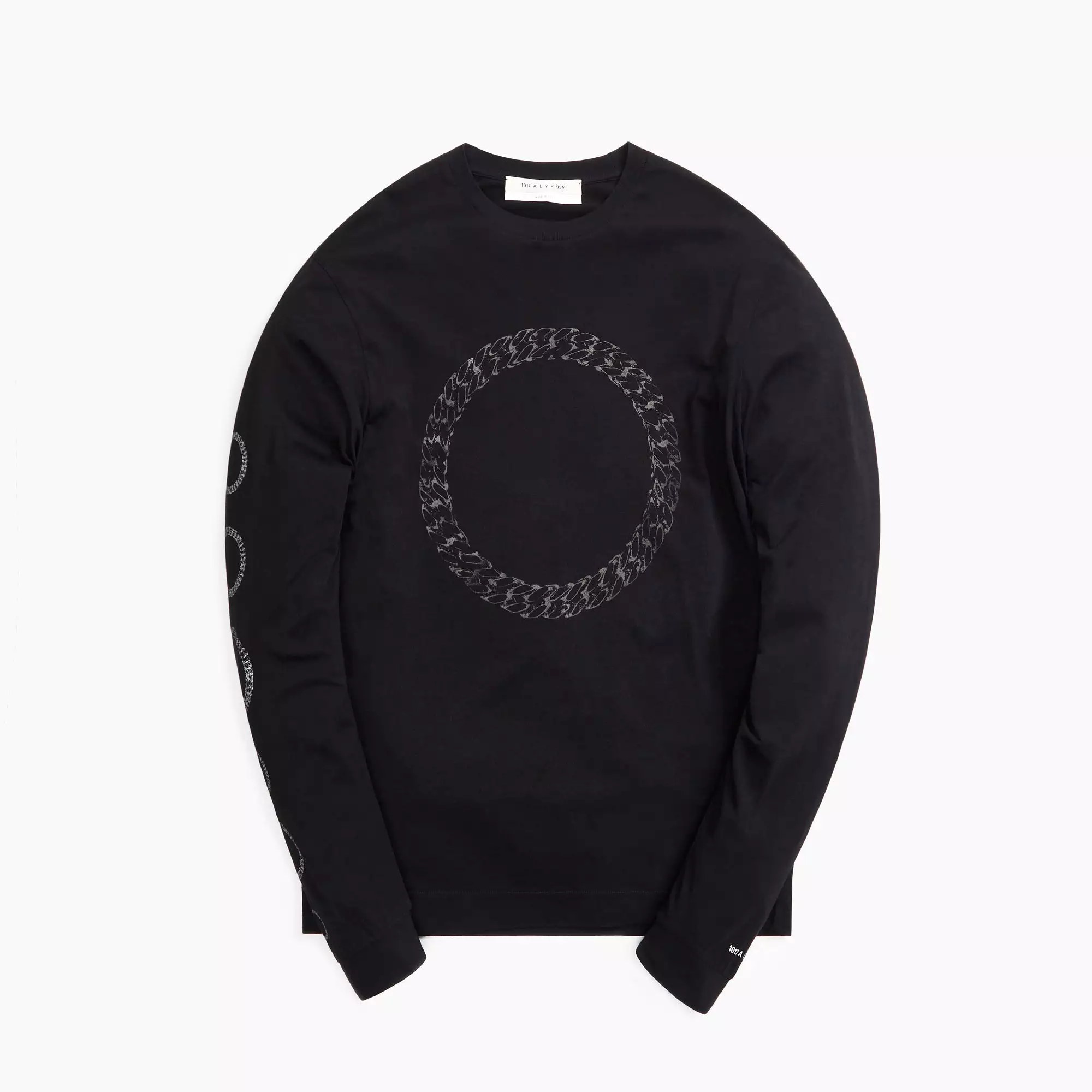 1017 Alyx 9SM L/S Tee w/ Prints - Black