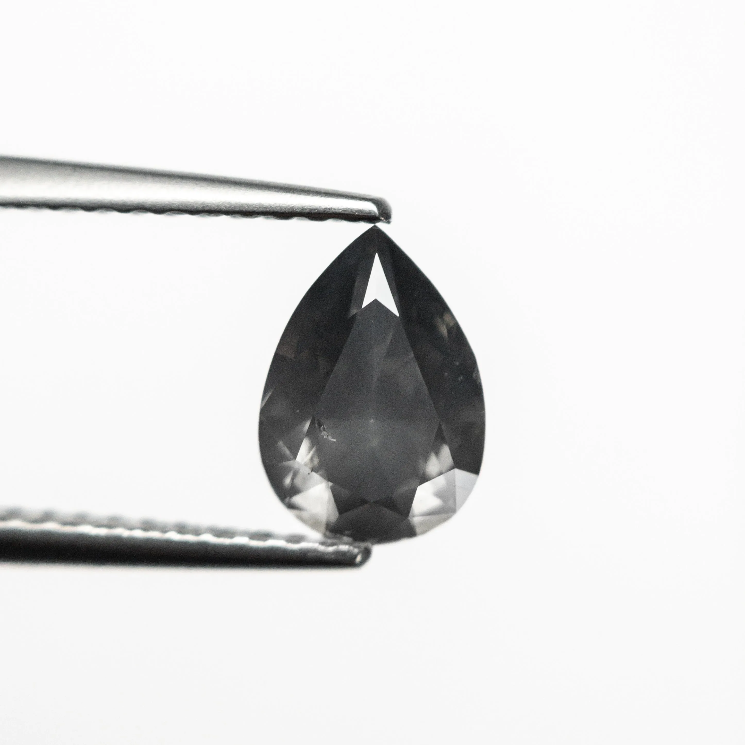 1.04ct 7.98x5.69x3.34mm SI1 Fancy Dark Grey Pear Brilliant 19913-24