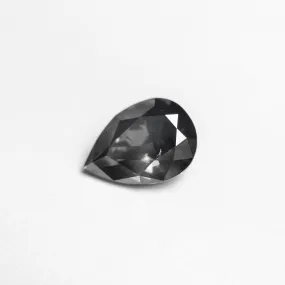 1.04ct 7.98x5.69x3.34mm SI1 Fancy Dark Grey Pear Brilliant 19913-24