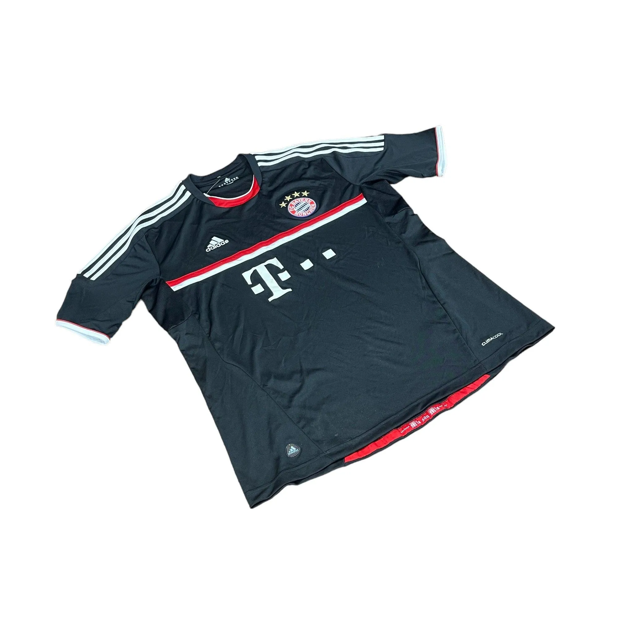 2011-12 Black Adidas Bayern Munich Tee - Extra Large