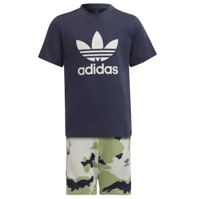 ADIDAS COMPLETO CAMO SHORTS AND TEE HC4581