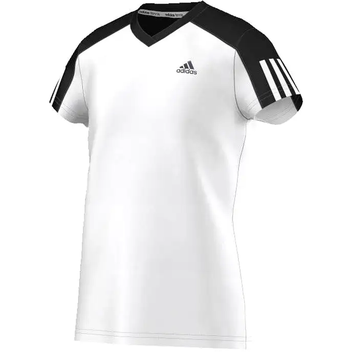 Adidas Girls Club Tee - White/Black