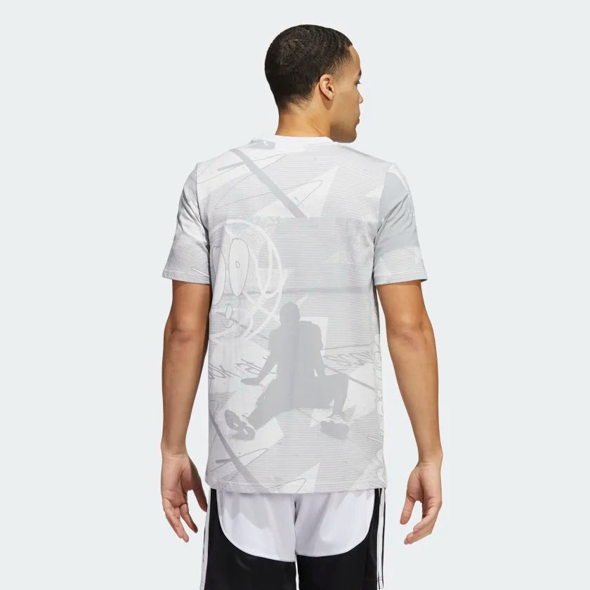 ADIDAS Ignite Allover Print Graphic Tee