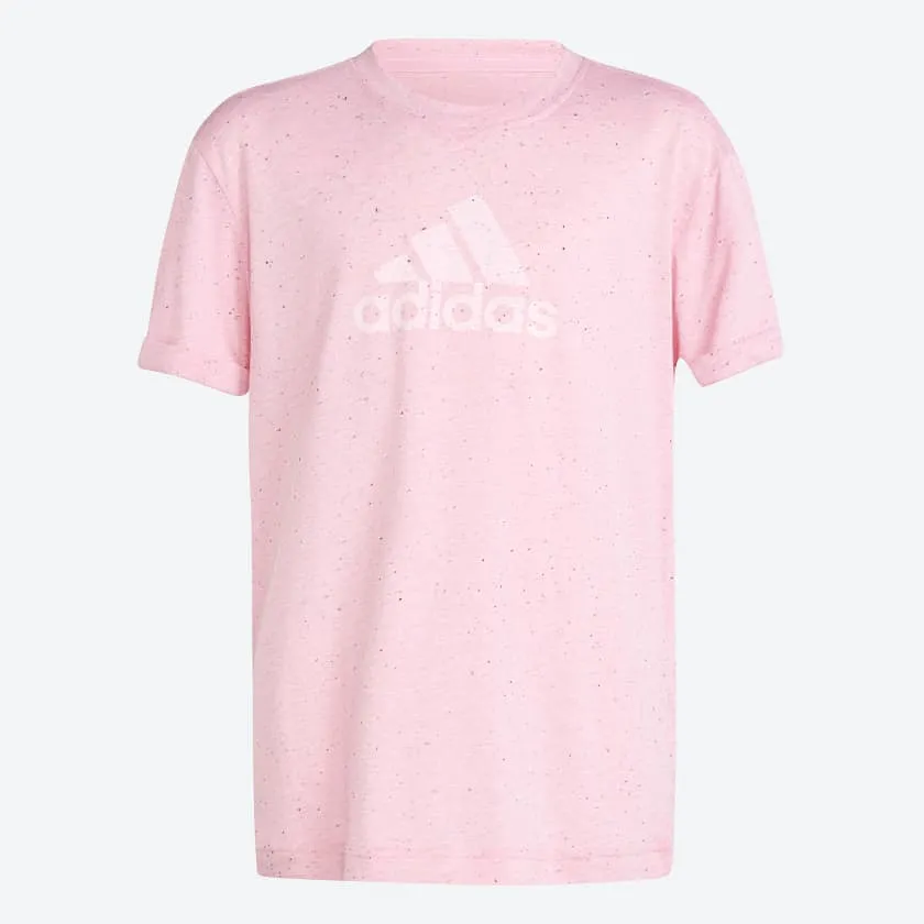 ADIDAS JUNIOR FUTURE ICONS WINNERS PINK TEE