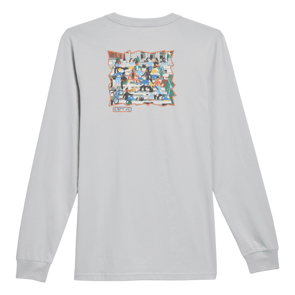 Adidas Mettz The Steps L/S Tee Light Solid Grey