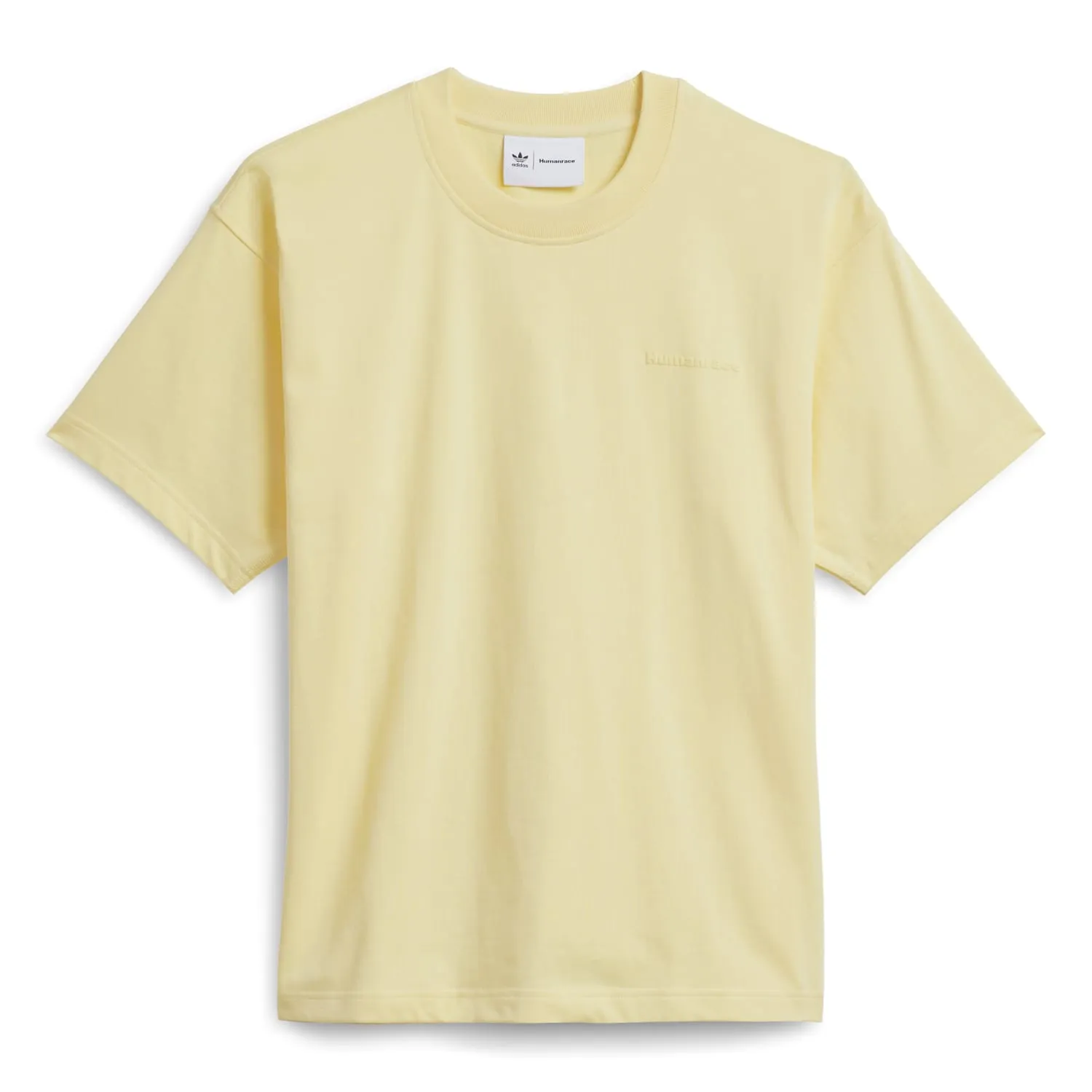 Adidas Originals Unisex PW Pharrell Williams Humanrace Basics Tee Almost Yellow H47003