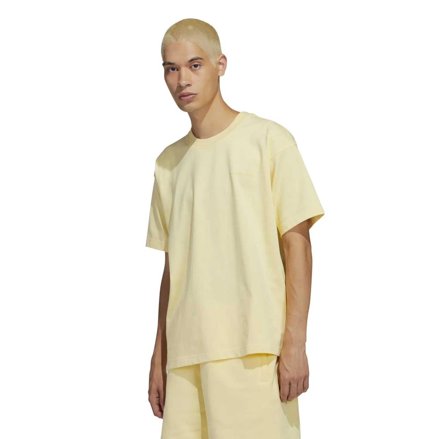 Adidas Originals Unisex PW Pharrell Williams Humanrace Basics Tee Almost Yellow H47003