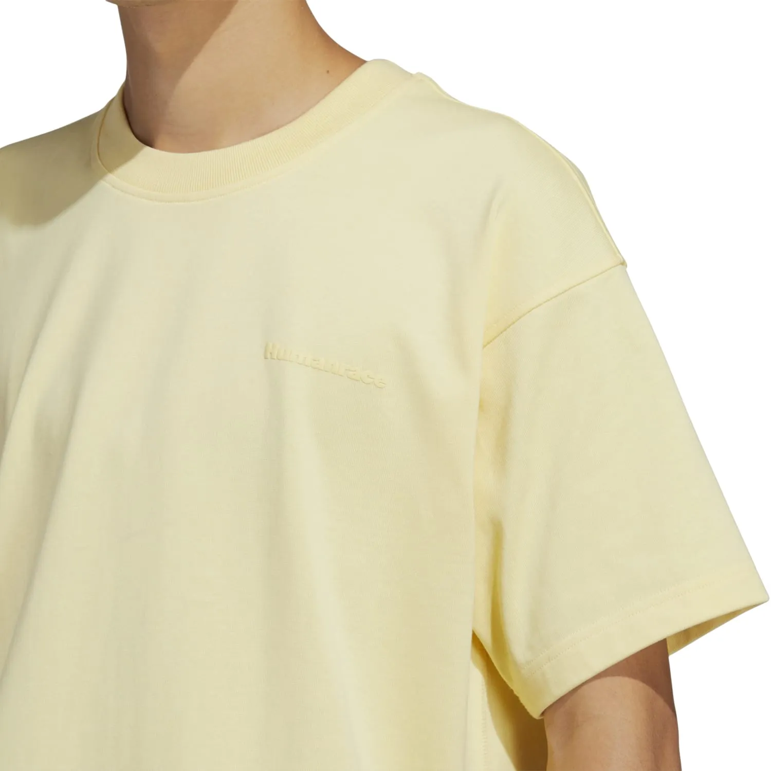 Adidas Originals Unisex PW Pharrell Williams Humanrace Basics Tee Almost Yellow H47003