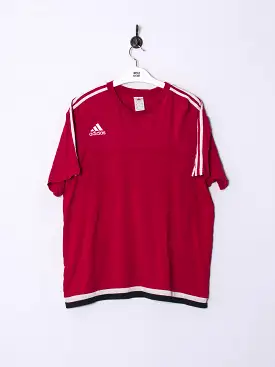 Adidas Red Cotton Tee