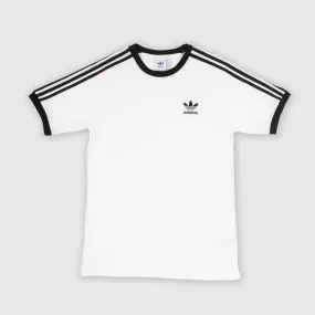 Adidas SS 3 Stripes Tee - White