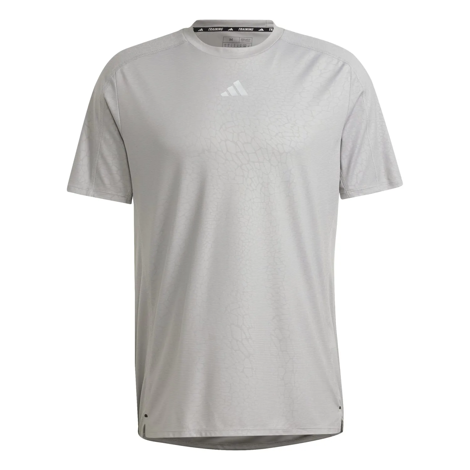 Adidas Training Men Workout PU Print Tee Grey IC2109