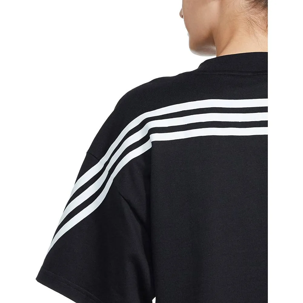 Adidas Women's 3 Stripes Tee (Black)