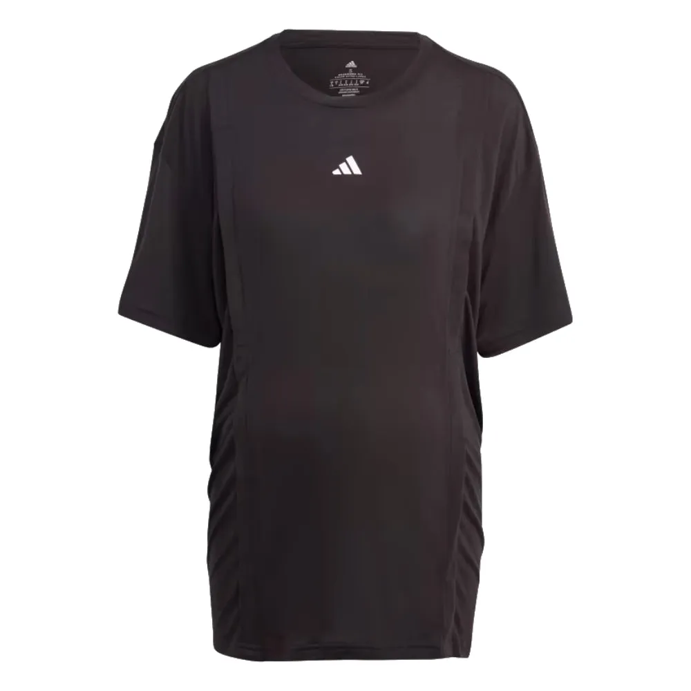 Adidas Women's Aeroready Train Essentials Nursing Maternity Tee(Black/White)