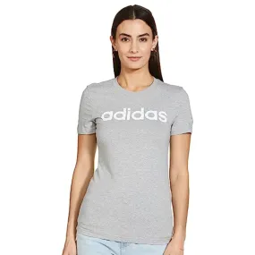 Adidas Women's Lin Tee (Grey/White)