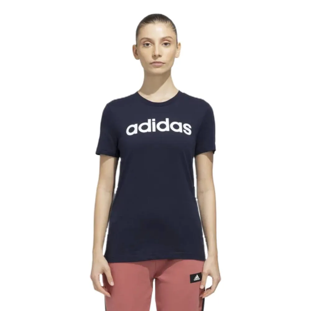 Adidas Women's Linear Tee (Legend Ink/White)