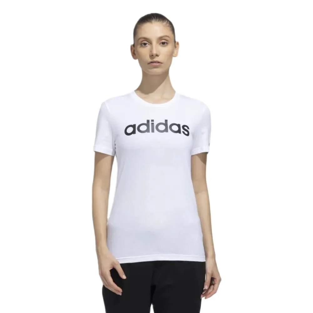 Adidas Women's Linear Tee (White/Black)