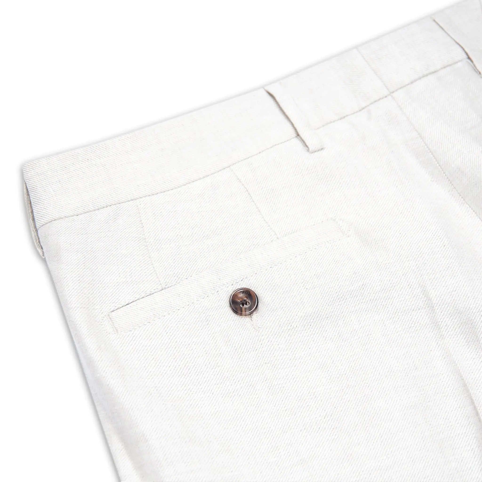 Alain Ceremony Pleated Chino Pants Twill Linen