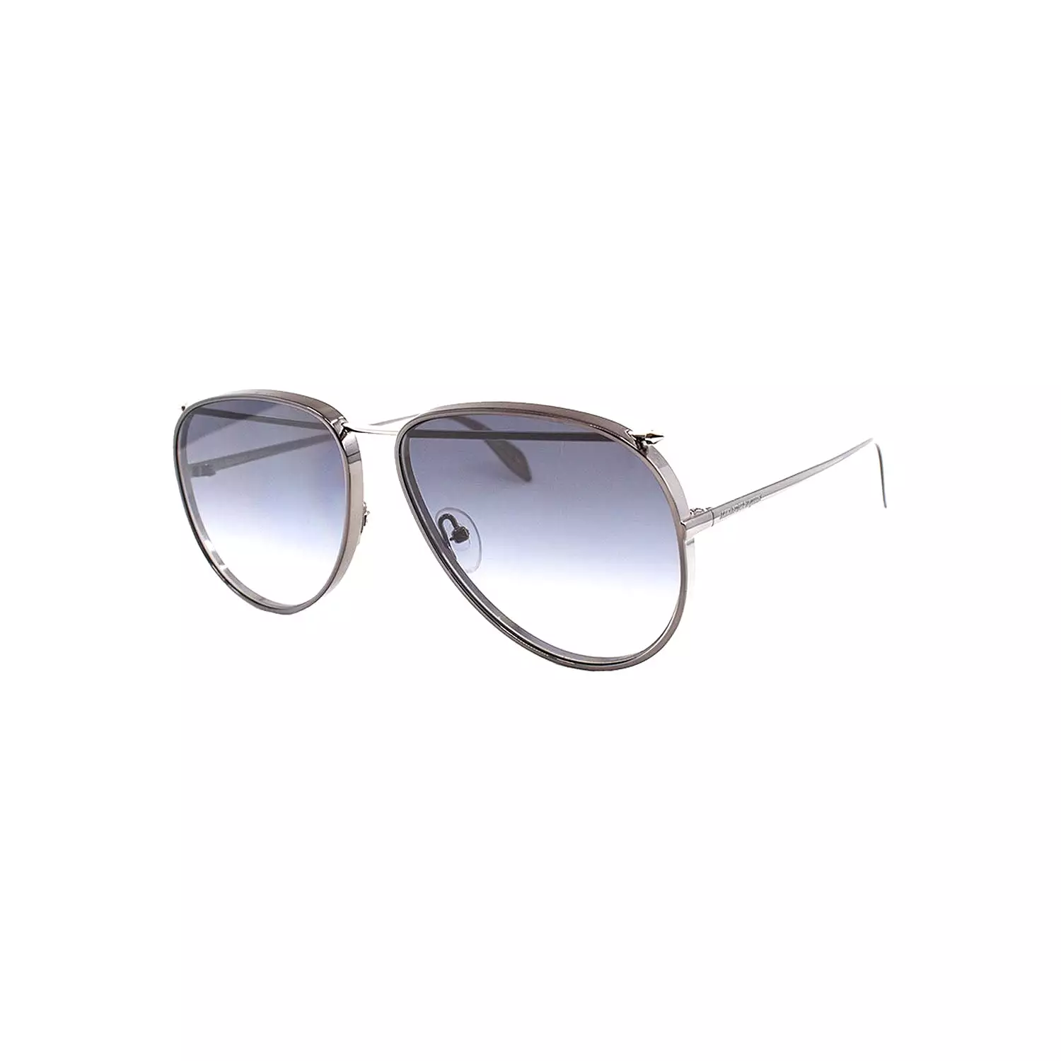 Alexander Mcqueen Pilot Metal Grey Sunglasses