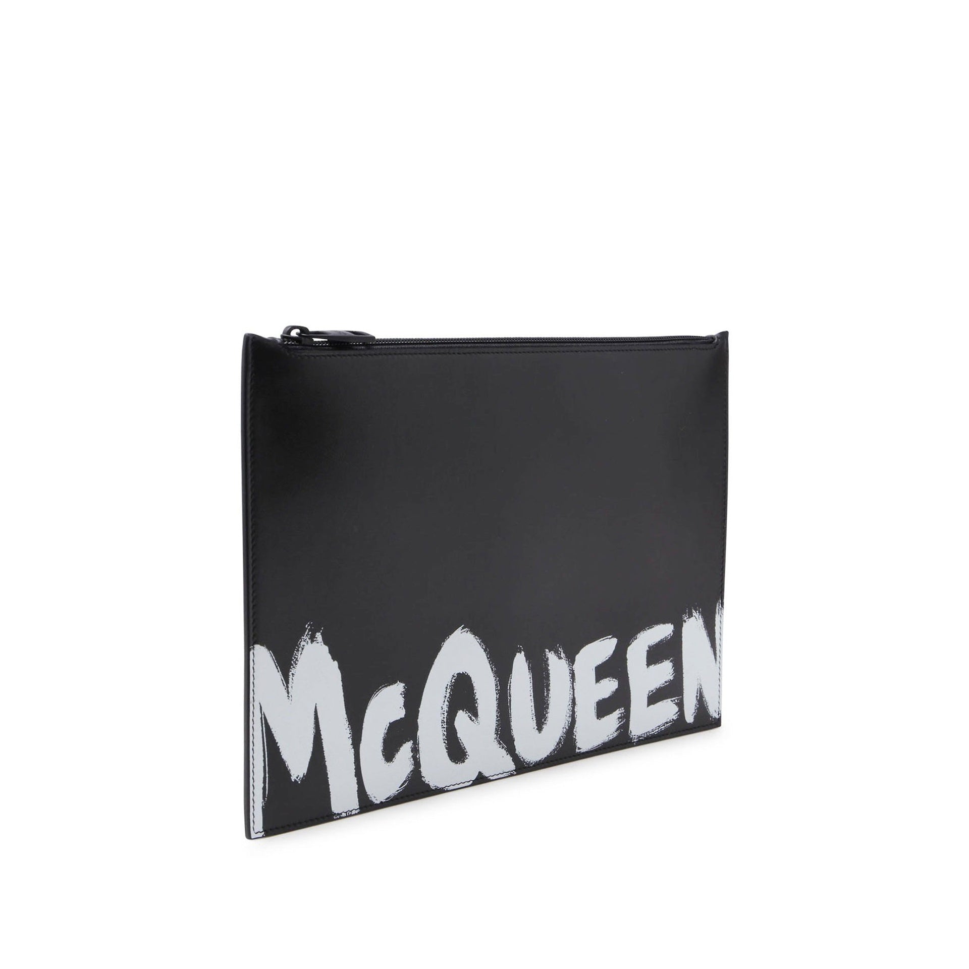 Alexander Mcqueen - Pochette in pelle con logo