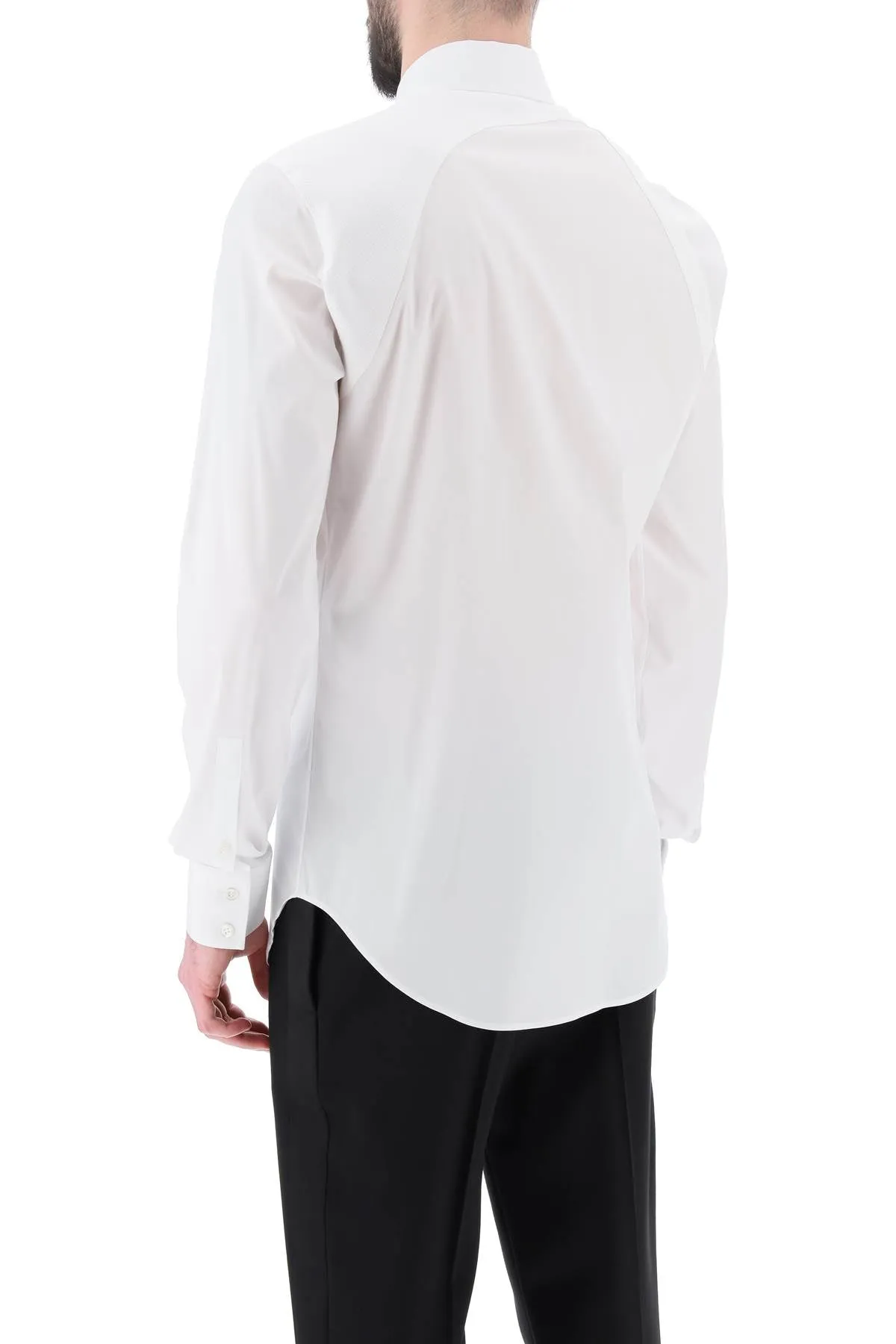 Alexander Mcqueen stretch cotton harness shirt