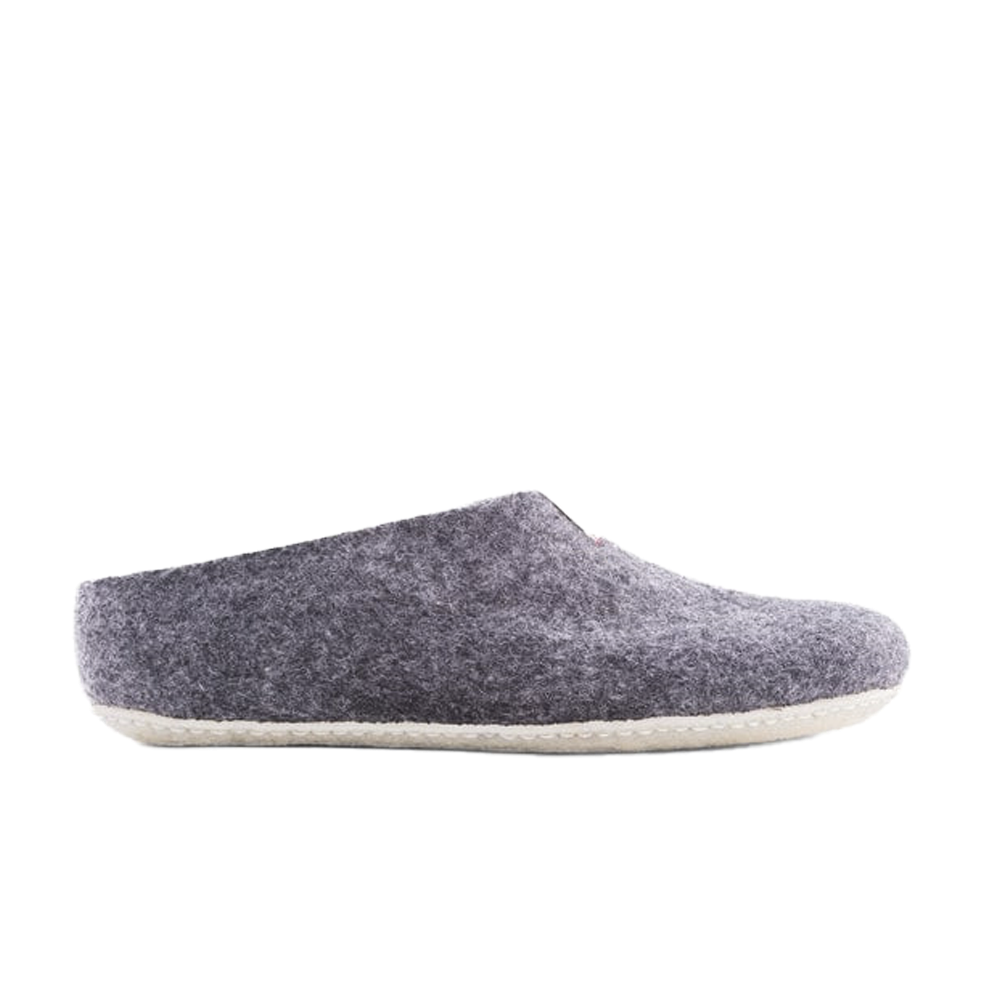 Baabuk Mel Wool Slippers Dark Grey