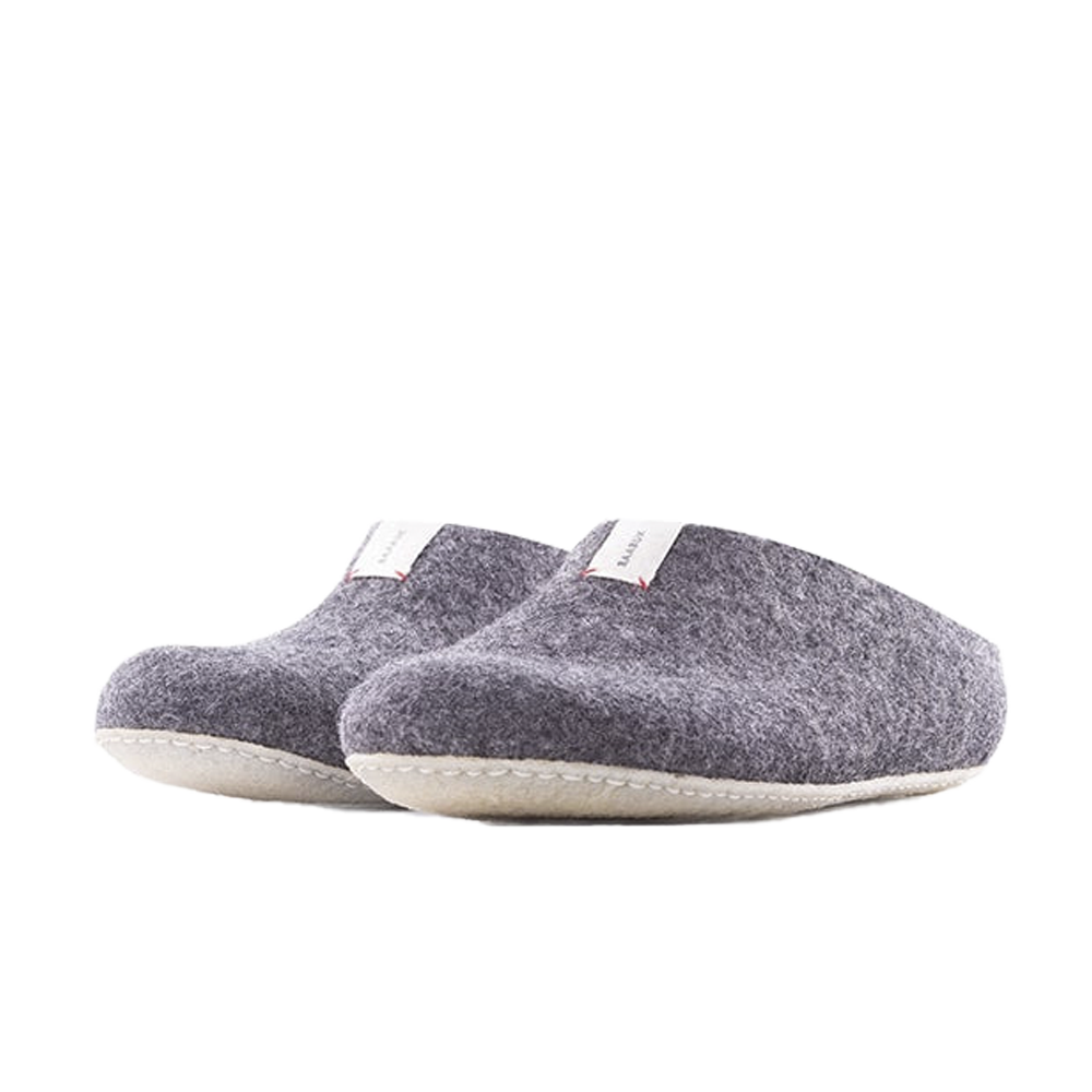 Baabuk Mel Wool Slippers Dark Grey