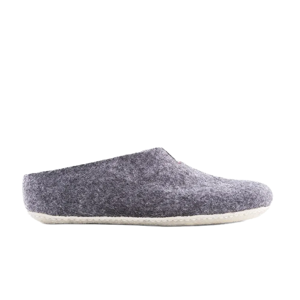 Baabuk Mel Wool Slippers Dark Grey