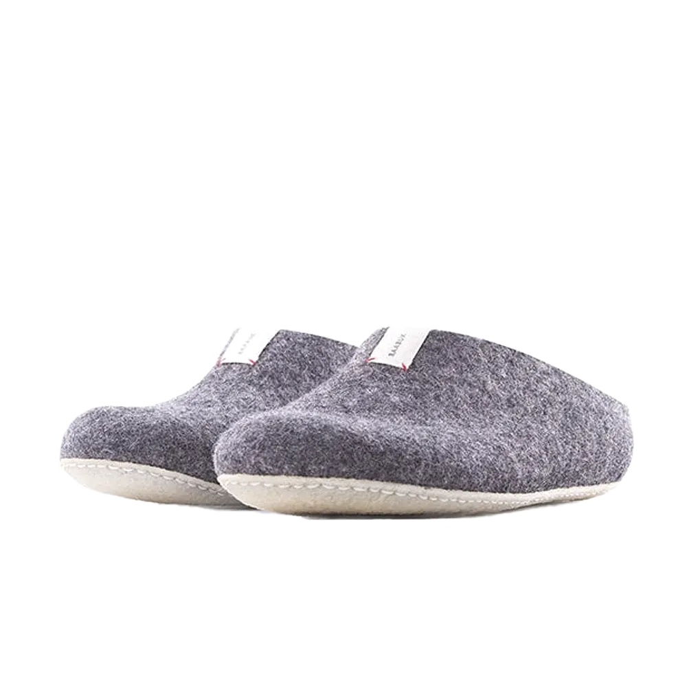 Baabuk Mel Wool Slippers Dark Grey