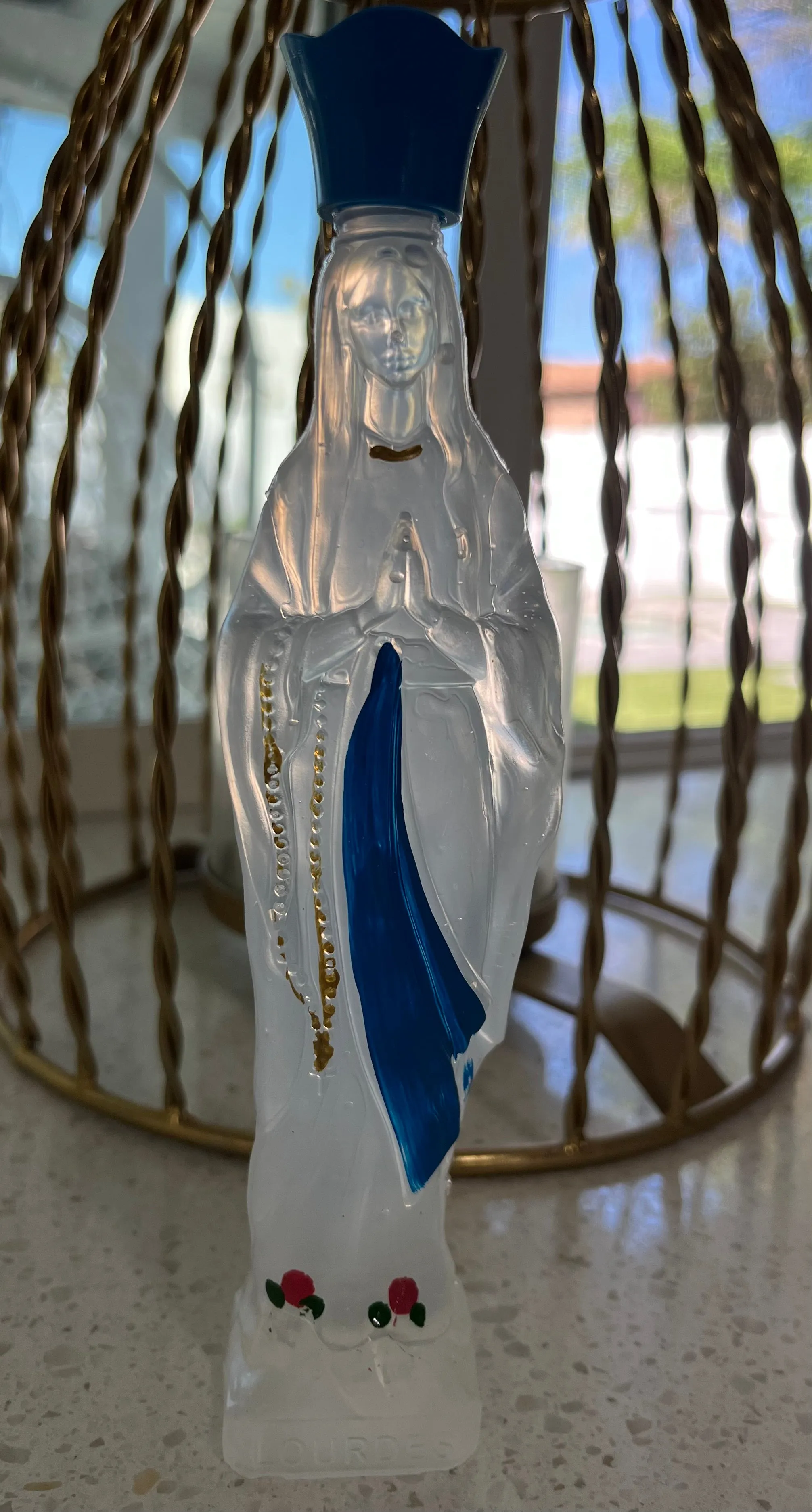 BRAND NEW! - Lourdes Bottle (11 ounces) filled with actual water from the Spring at the Grotto in Lourdes, France - Available wh