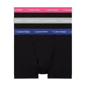 Calvin Klein Cotton Stretch Trunks - Hideaway Blue/Griffin/Wild Flowers