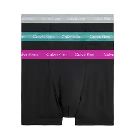 Calvin Klein Cotton Stretch Trunks - Wild Aster/Grey Heather/Arctic Green