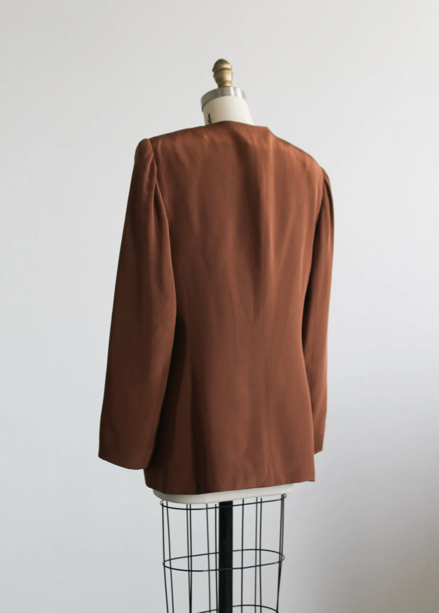 clay silk blazer