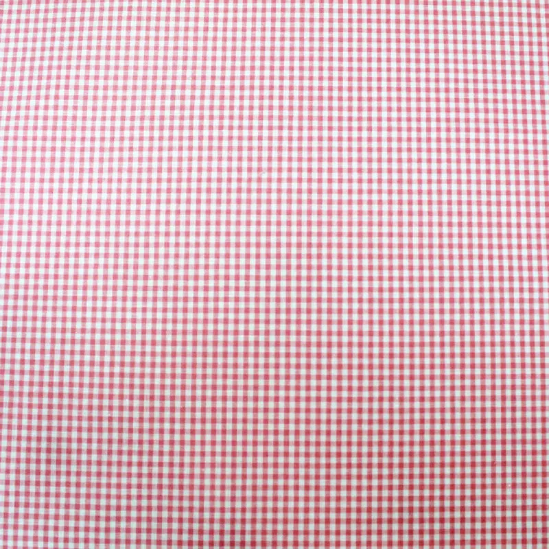 Dressmaking Cotton - Mini Gingham - Candy Pink