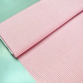 Dressmaking Cotton - Mini Gingham - Candy Pink