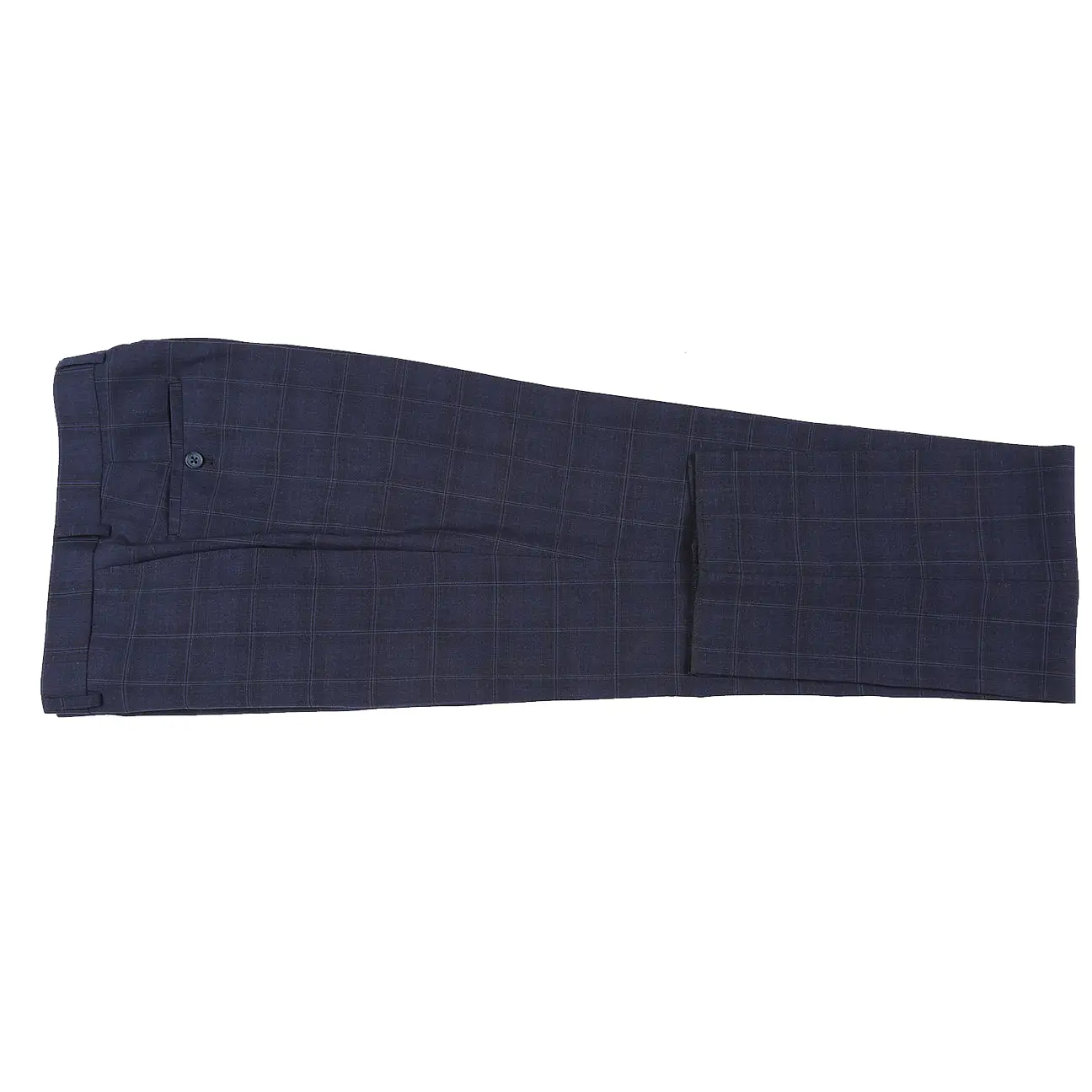 ENGLISH LAUNDRY Dark Blue Checked Wool Suit 62-65-095