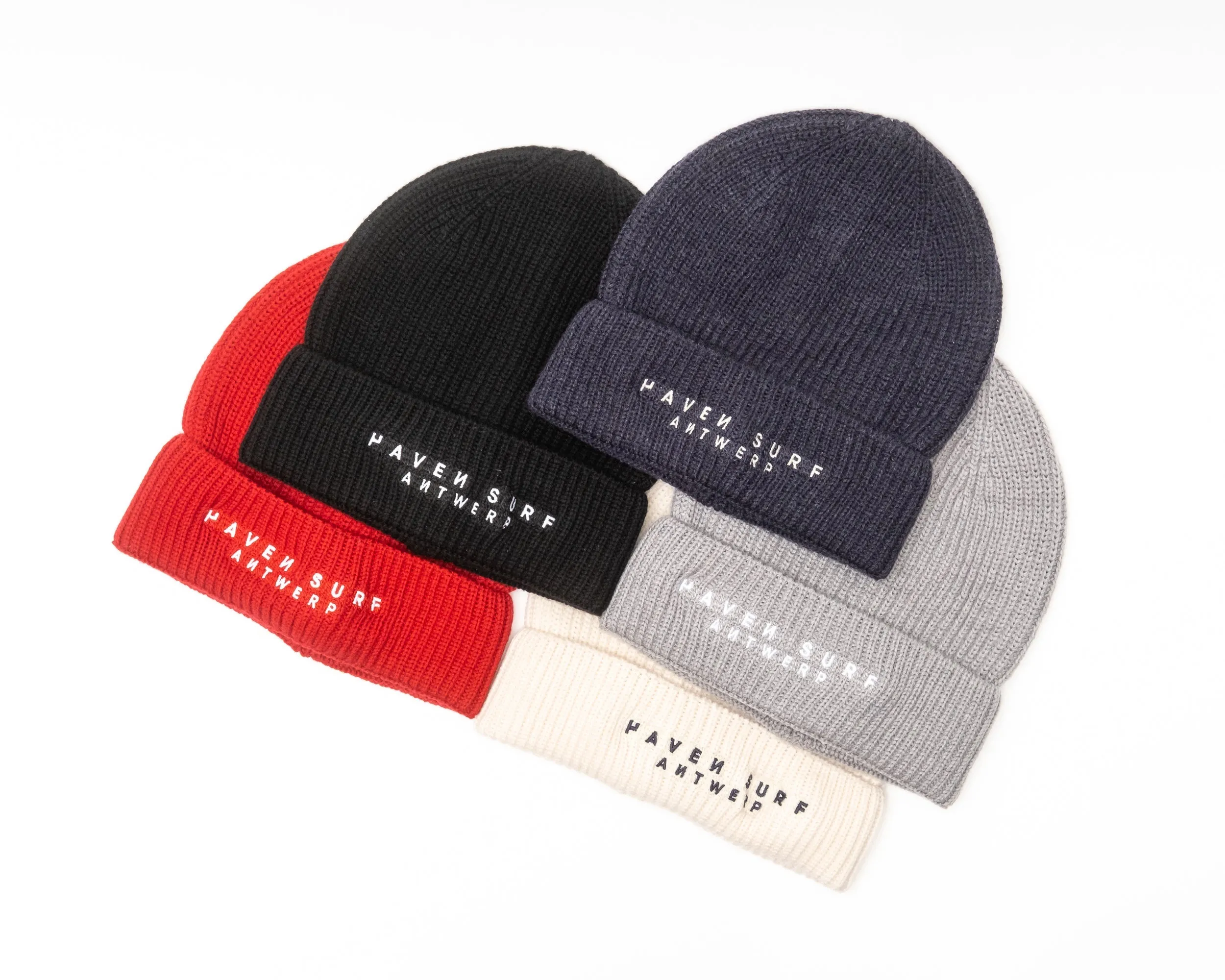 Haven Surf- Base Beanie - Dark Heather Navy (100% merino wool)