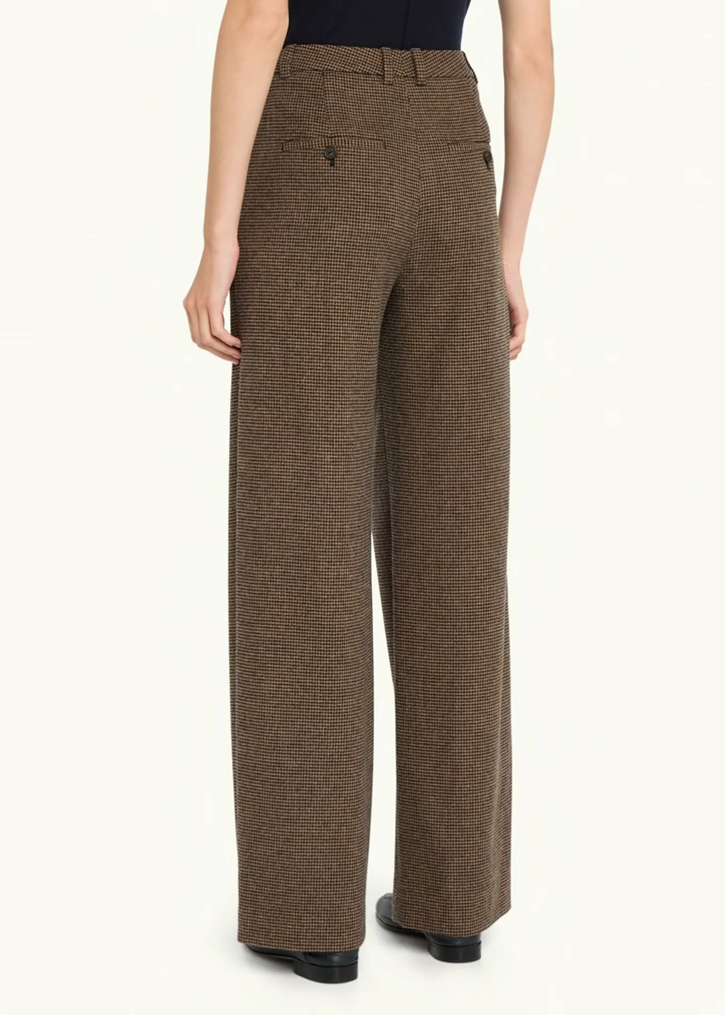 Houndstooth Pleat Front Pant