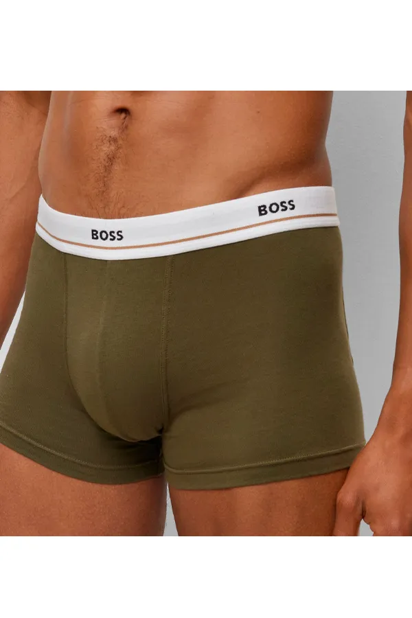 Hugo Boss 5-pack Stretch Cotton Trunks Army