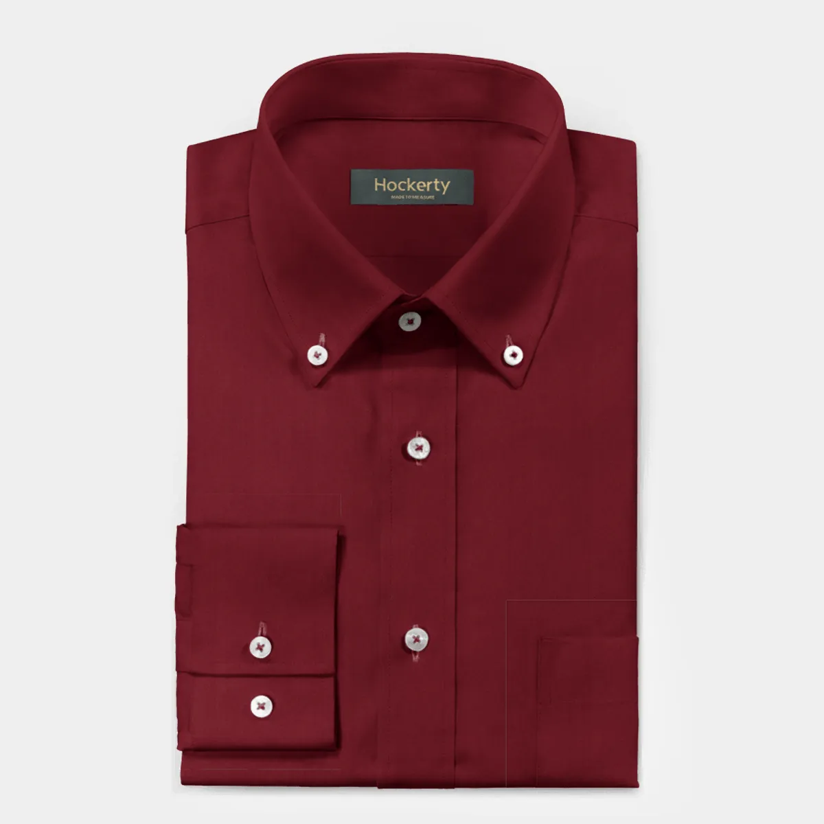 Imperial red button down Shirt with chest pocket