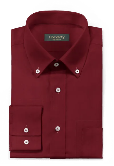 Imperial red button down Shirt with chest pocket