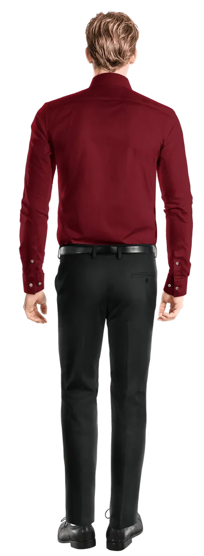 Imperial red point collar Shirt