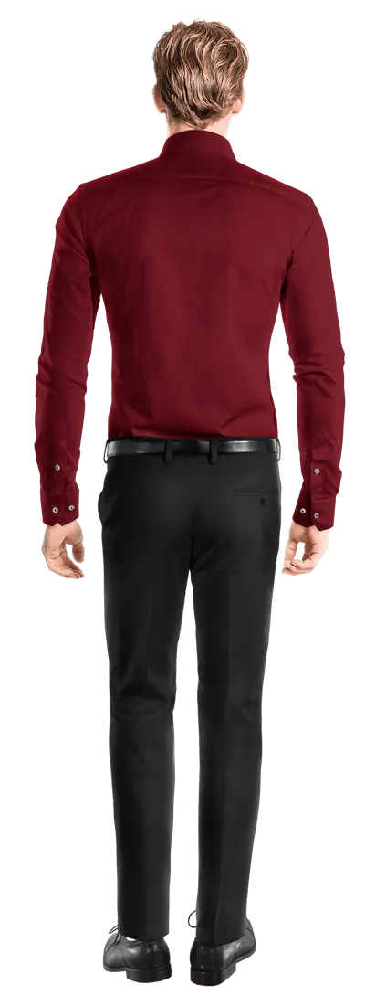 Imperial red wide collar Shirt