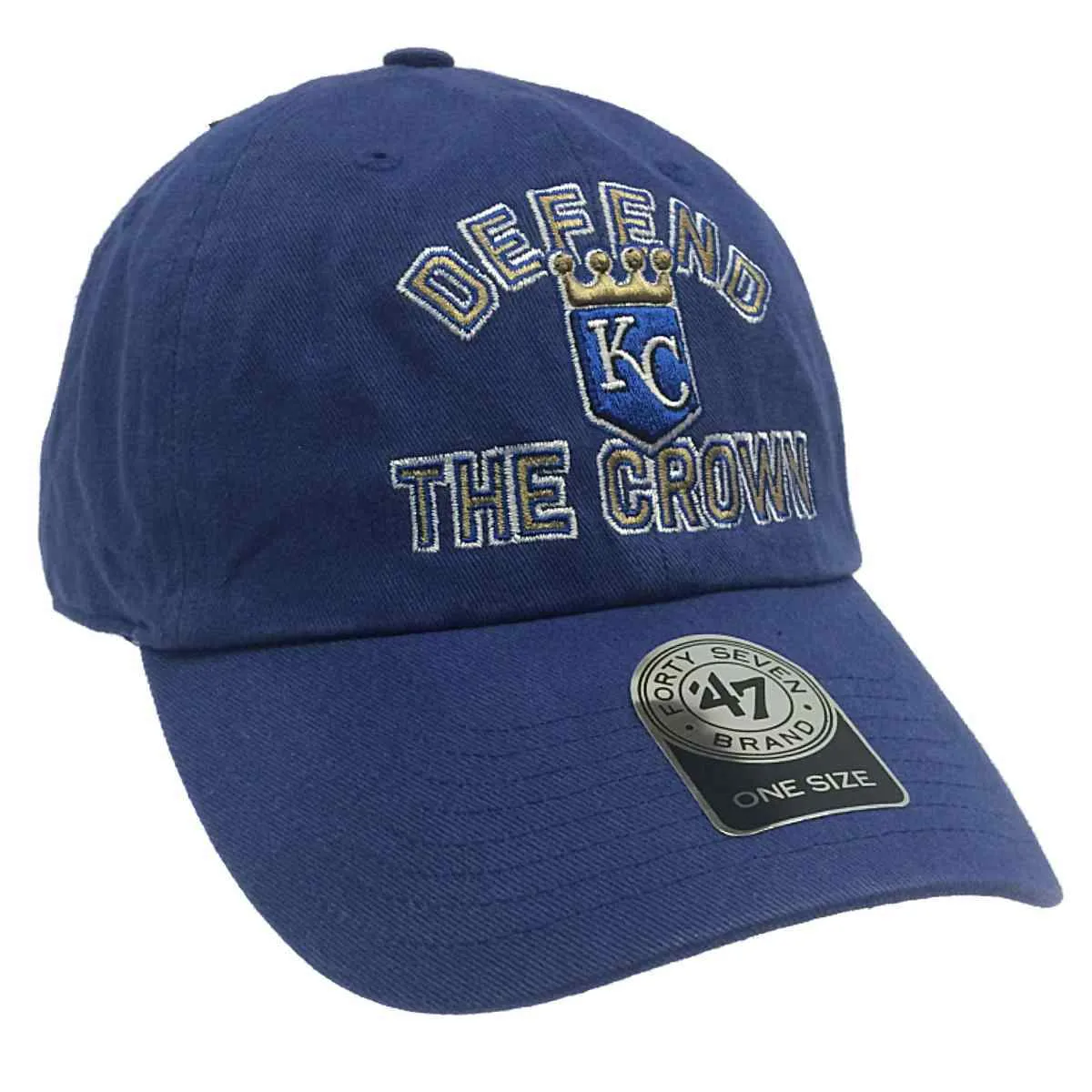 Kansas City Royals 47 Brand Blue Power Defend the Crown Relax Adj Hat Cap