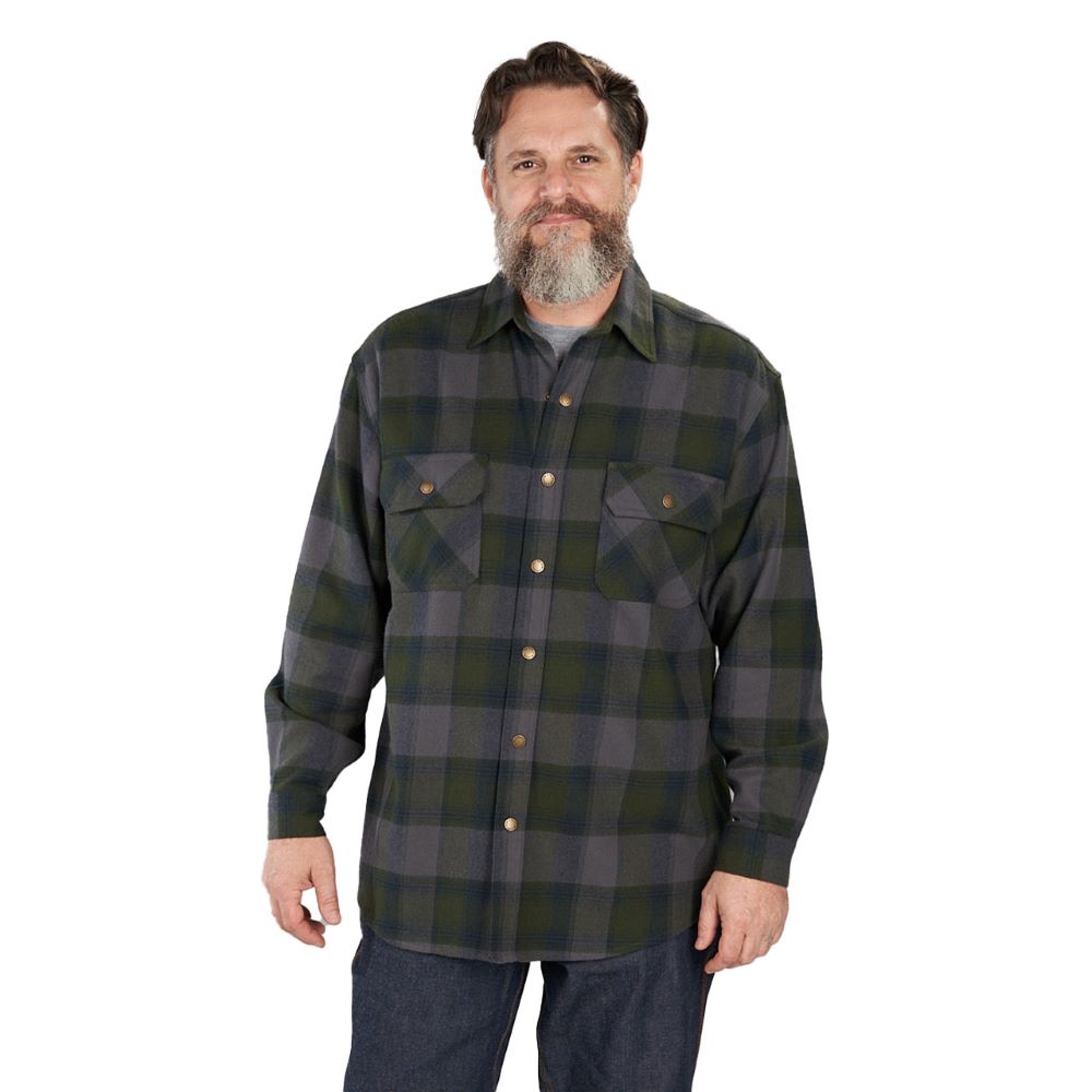 'KEY' Men's Fort Scott Plaid Flannel - Forest Glades Plaid